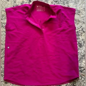 XS Magenta FIGS scrub top